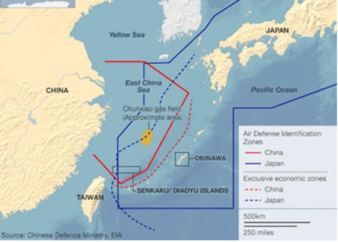 Mỹ, Nhật thách thức  vùng phòng không của Trung Quốc